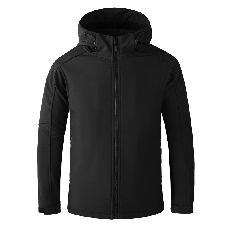 Soft Shell Jacket Men′s and Women′s Windproof Waterproof Fleece Sweater Spring and Autumn